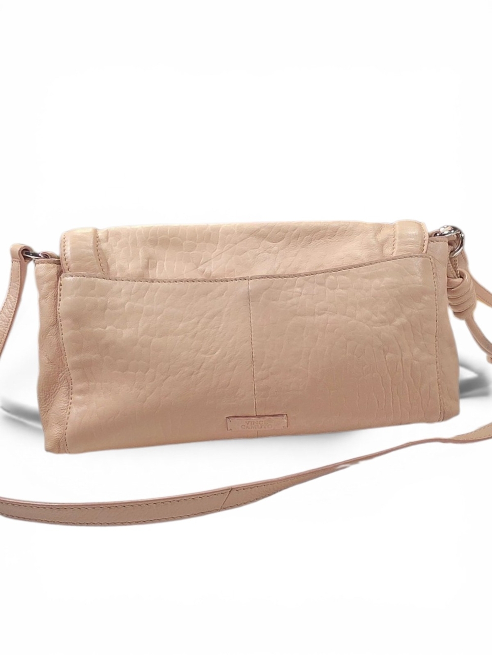 Vince Camuto Blush Pink Pebbled Leather Envelope Crossbody EXCELLENT Condition. - Picture 4 of 12